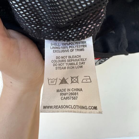 Reason Brand “Cash Only” Windbreaker Jacket - Size L - Picture 7 of 7